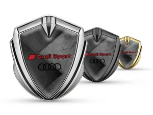 Audi Emblemas Metálicos a Medida Estilo Tunado Metal Brillo